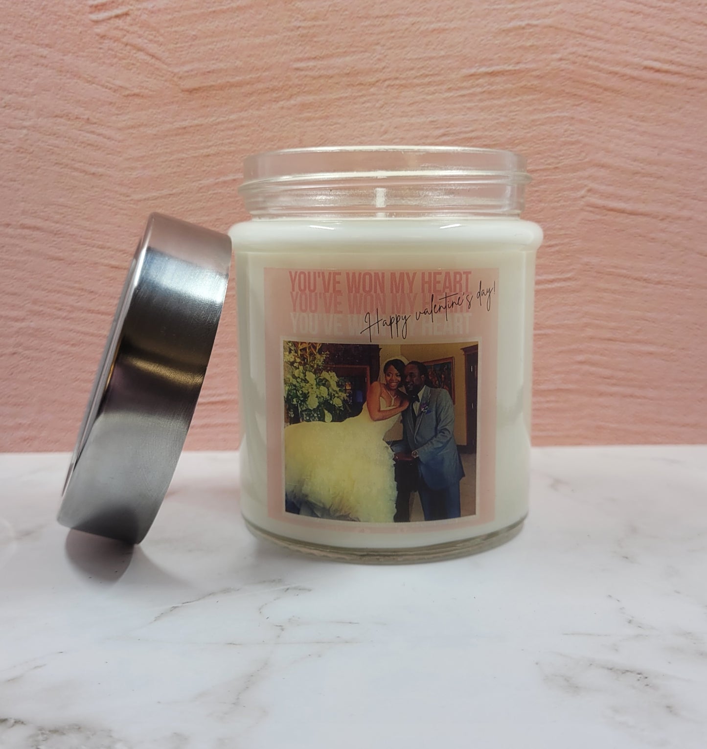You Won My Heart 7oz Candle | (Silver Lid) Memorable Candles Co